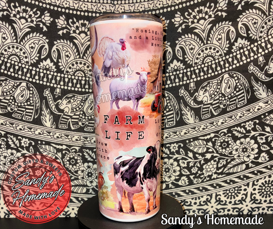 Farm life 20 oz tumbler