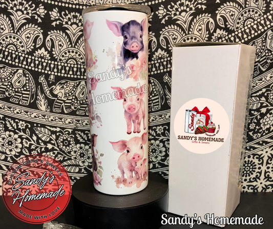 Just a girl who loves pigs 20 oz tumbler