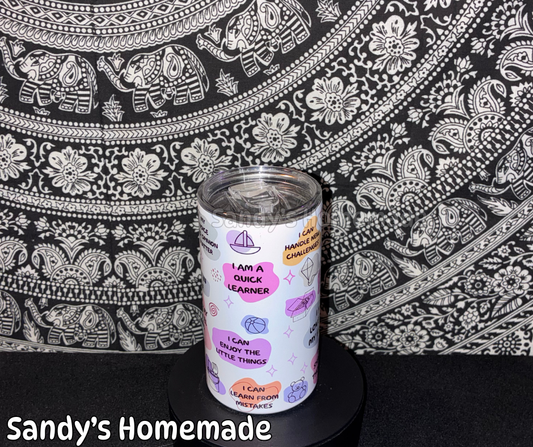 Kid daily affirmations - 12 oz tumbler