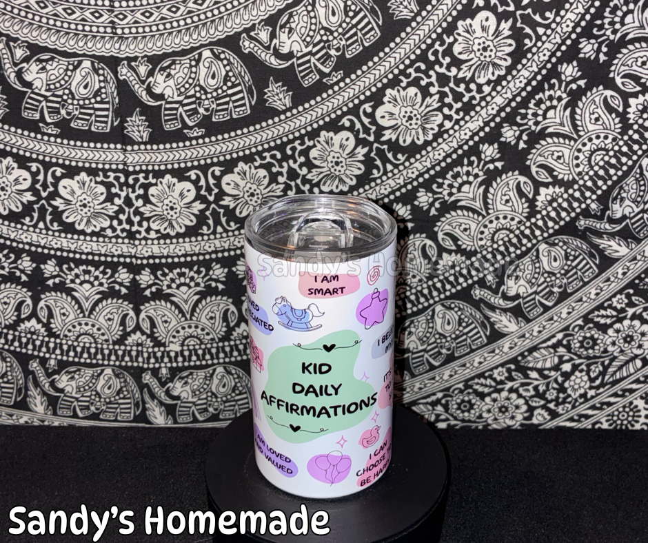 Kid daily affirmations - 12 oz tumbler