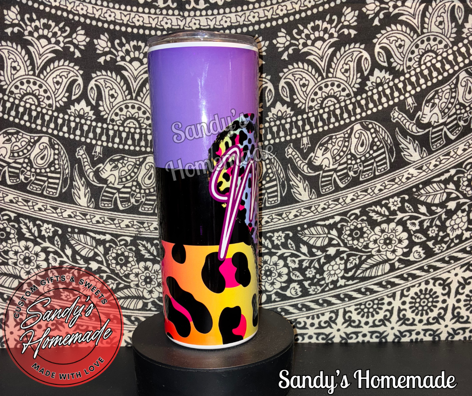 Mama Colorful Leopard Print 20 oz tumbler