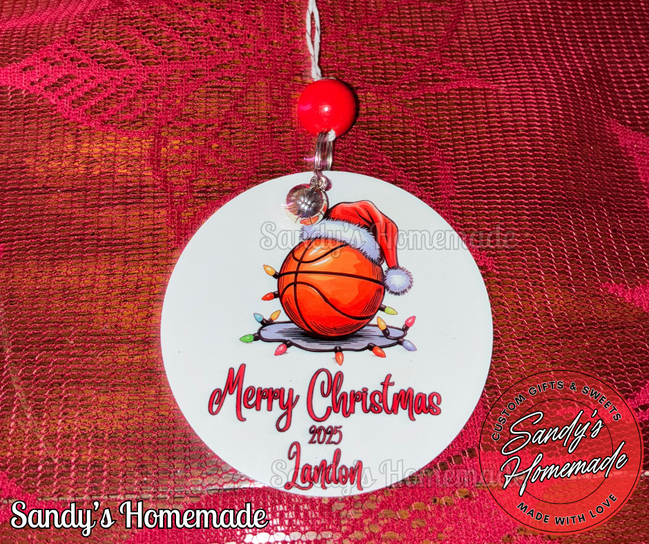 Personalized Sport Christmas Ornaments