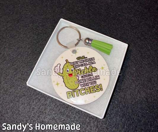 Pickle keychain