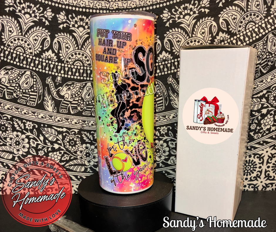 Softball life 20 oz tumbler