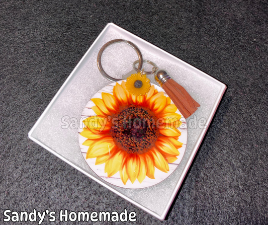 Sunflower keychain
