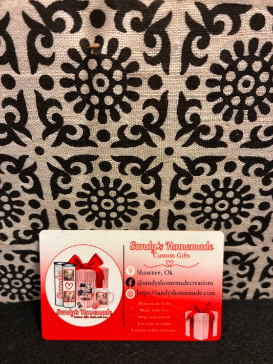 #1: Custom Sublimated Metal Business cards - Perfect for other small businesses & content creators -