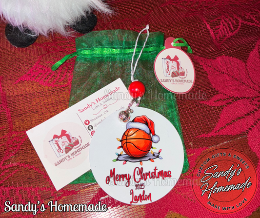 Personalized Sport Christmas Ornaments