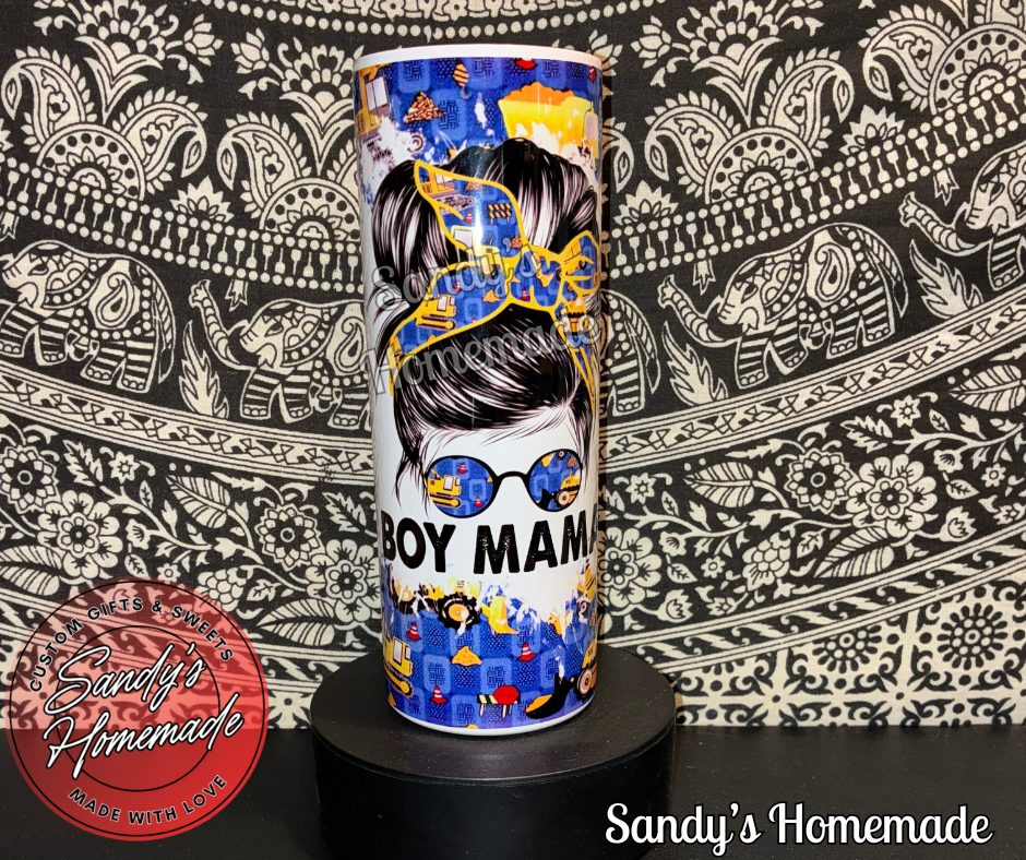 Boy mama 20 oz tumbler