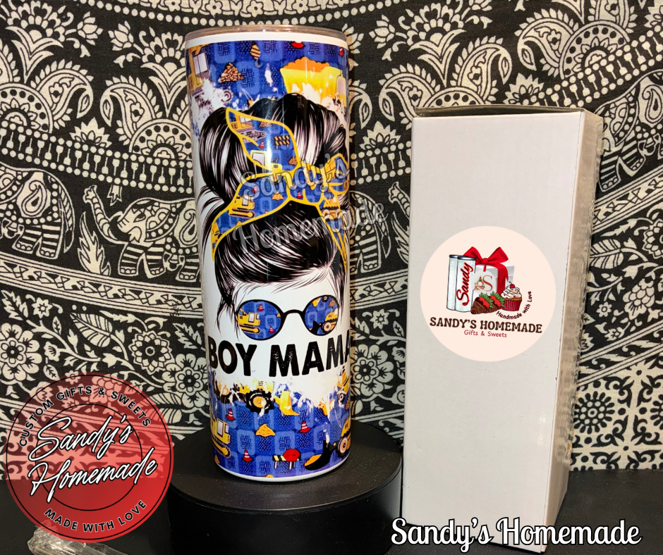 Boy mama 20 oz tumbler