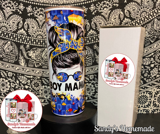 Boy mama 20 oz tumbler