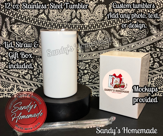 Custom Tumblers 12 & 20 oz