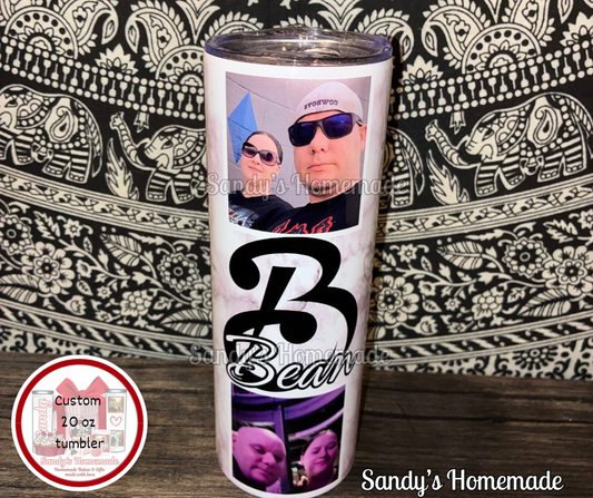 Custom tumblers - Different sizes available - Any photo, text or design -