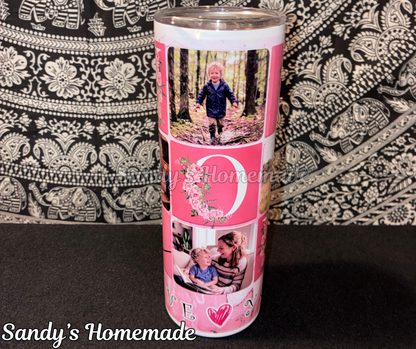 Custom I love you mom 20 oz tumbler - Customizable Mother's Day gift -