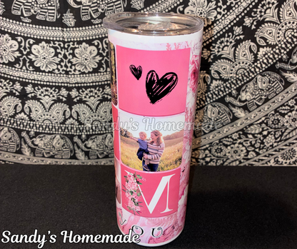 Custom I love you mom 20 oz tumbler - Customizable Mother's Day gift -