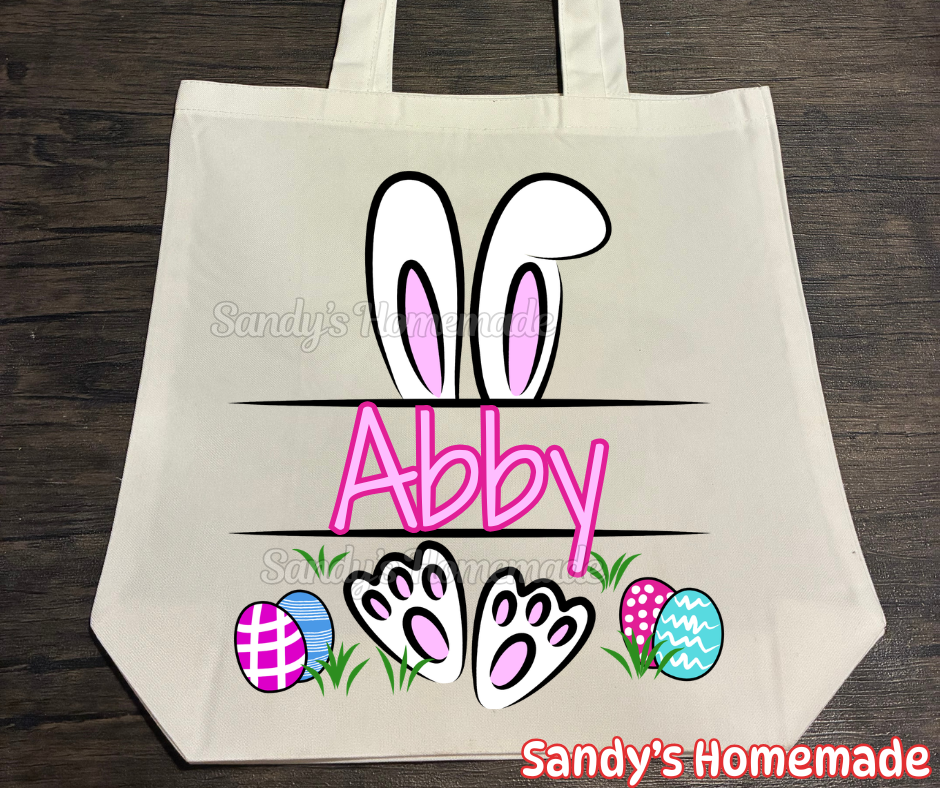 #3: Monogrammed Bunny Bag - Any Name -