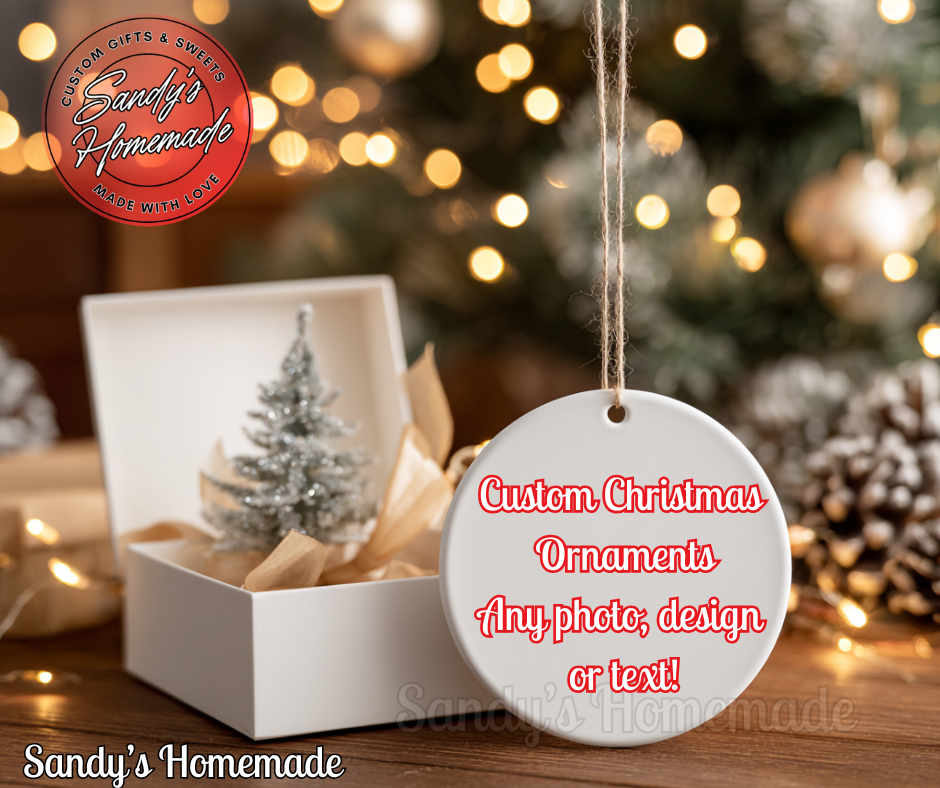Custom Handmade Christmas Ornaments