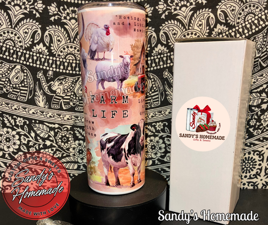 Farm life 20 oz tumbler