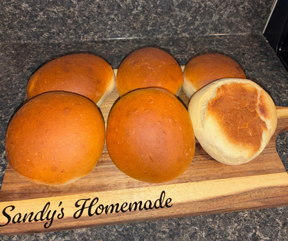 Homemade hamburger buns