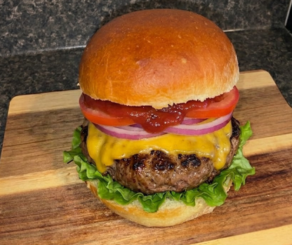 Homemade hamburger buns