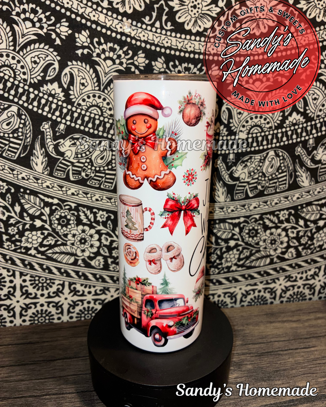 Just a girl who loves Christmas 20 oz Stainless Steel Tumbler