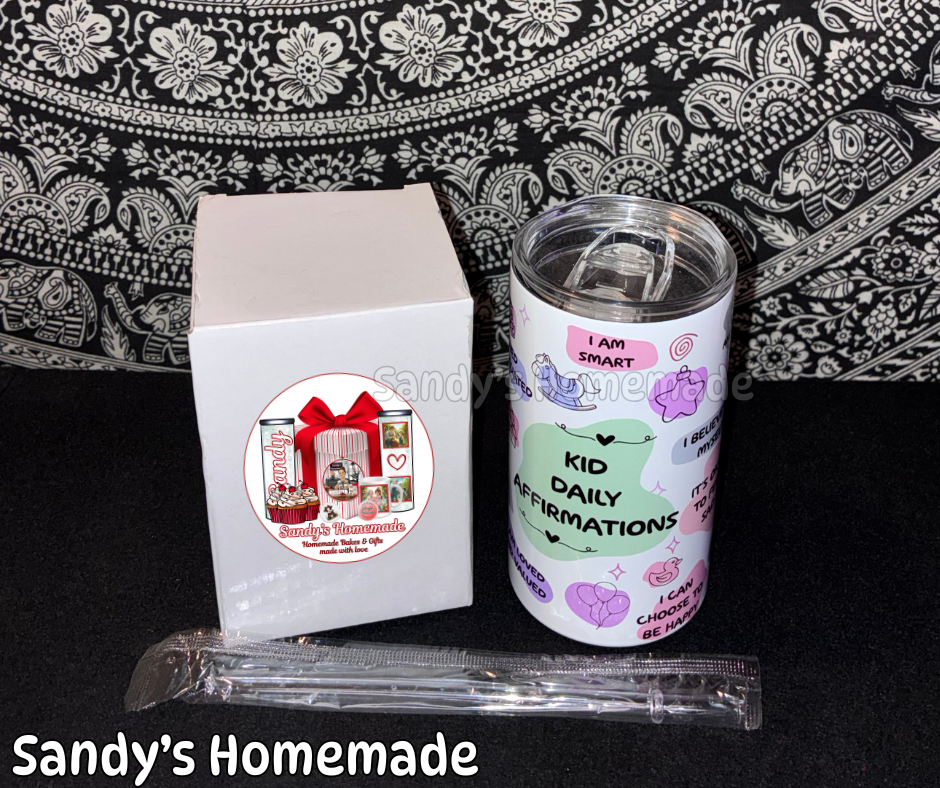 Kid daily affirmations - 12 oz tumbler