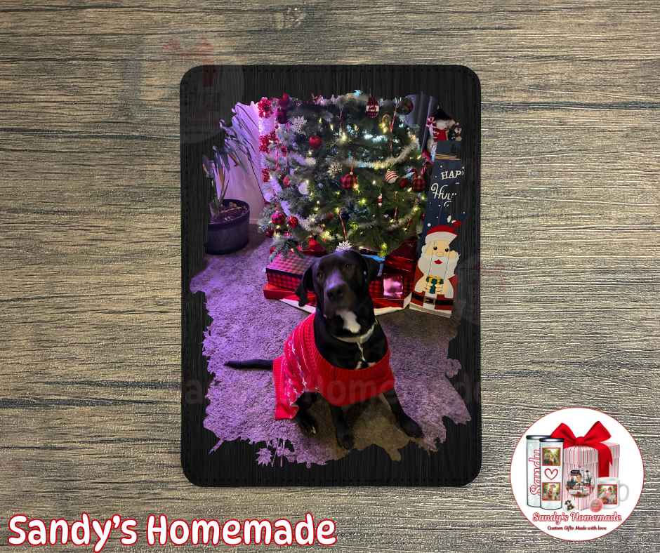 Custom Leather Photo frame - Black