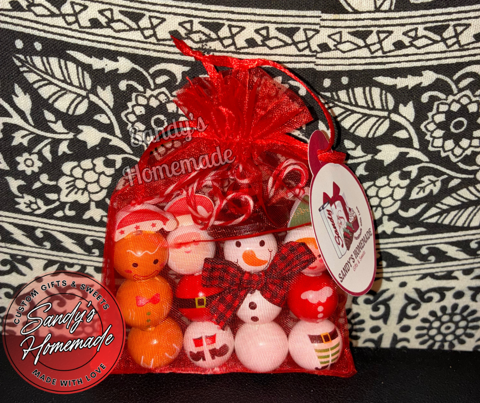 Handmade Wooden Bead Christmas Ornaments