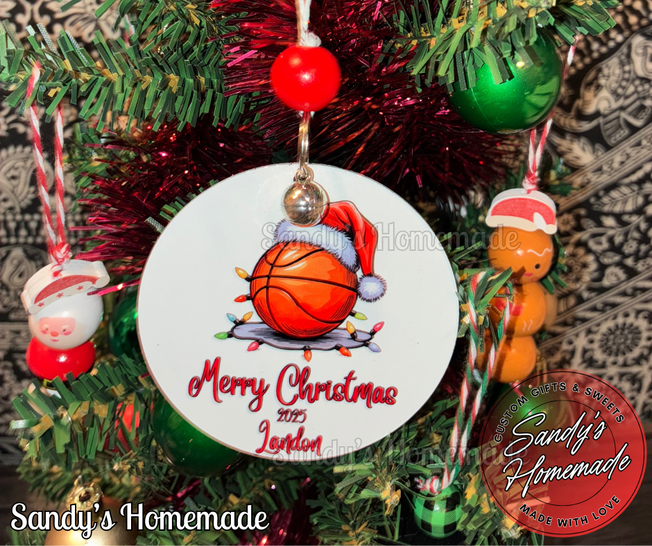 Personalized Sport Christmas Ornaments