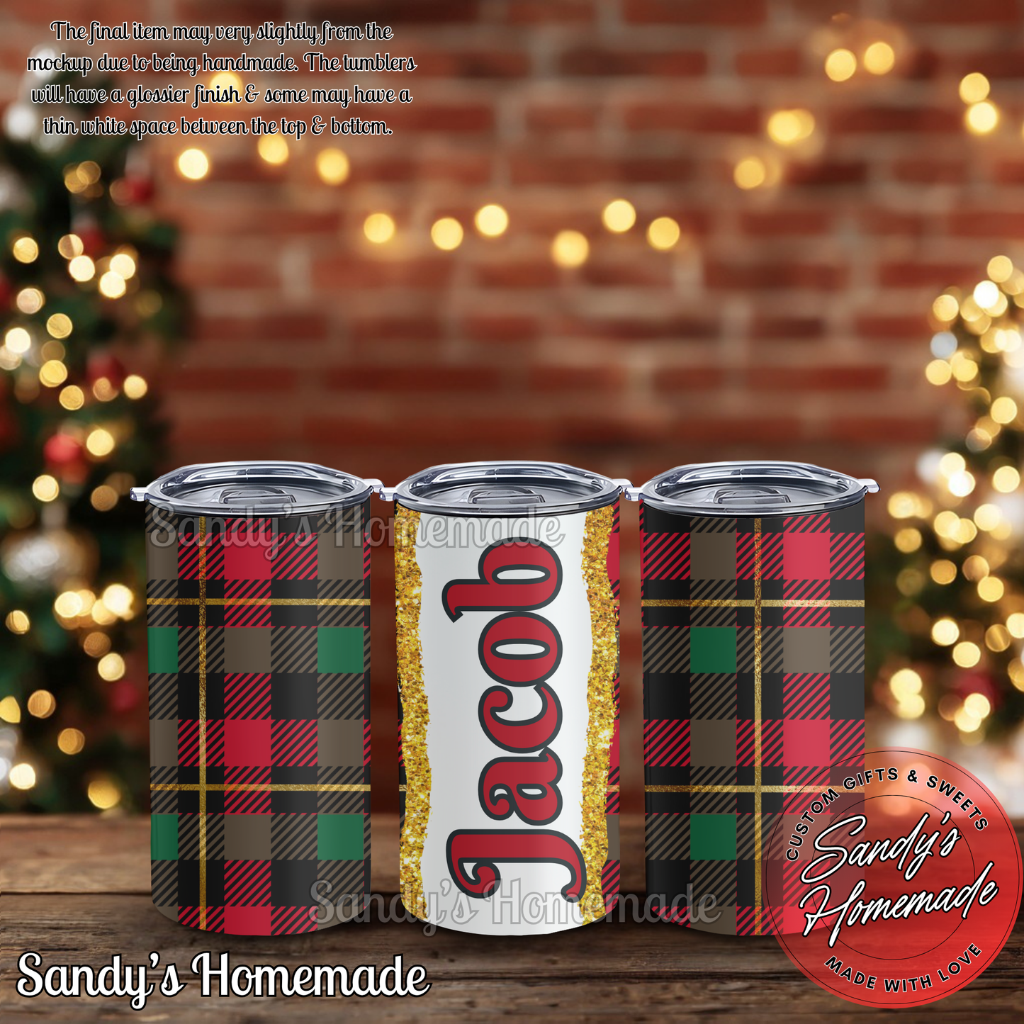 Personalized Christmas Tumblers