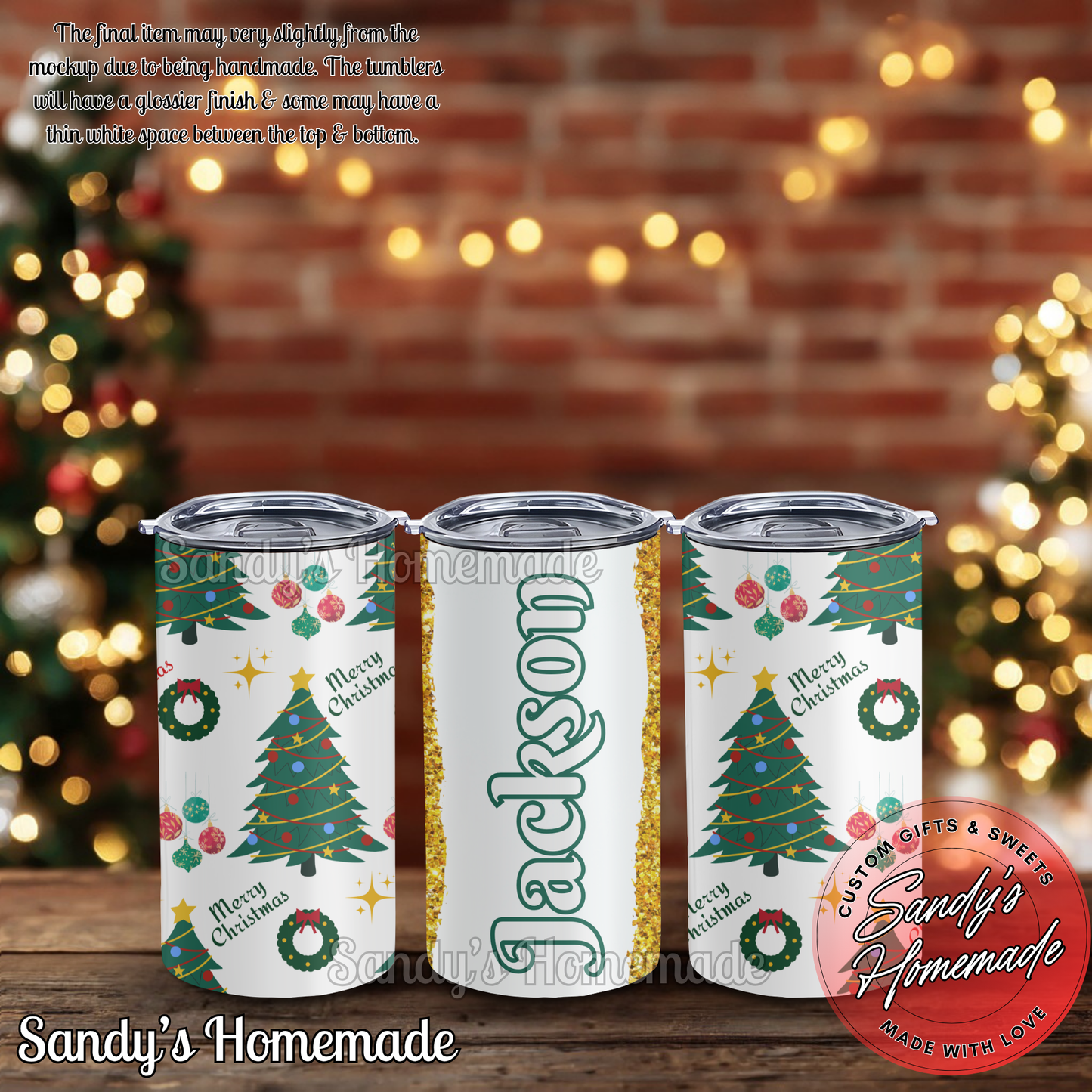 Personalized Christmas Tumblers