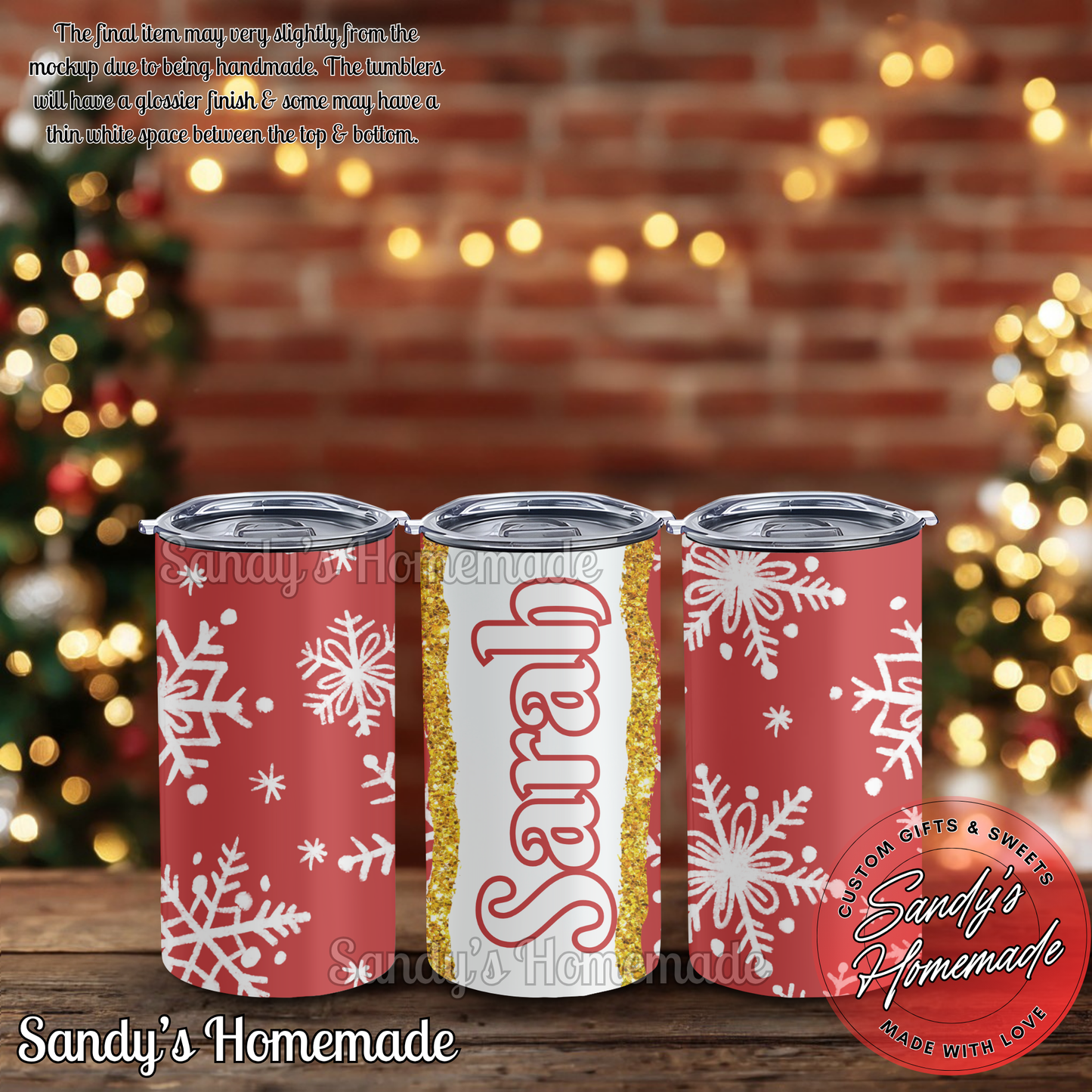 Personalized Christmas Tumblers