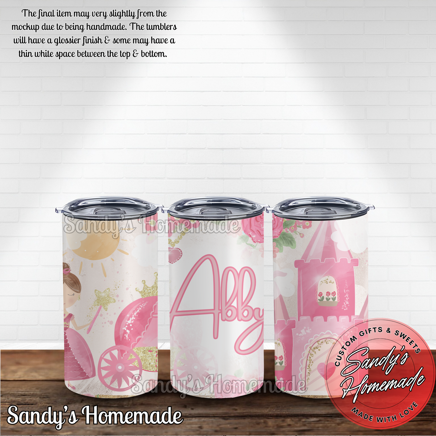 Personalized Princess 12 oz Tumbler