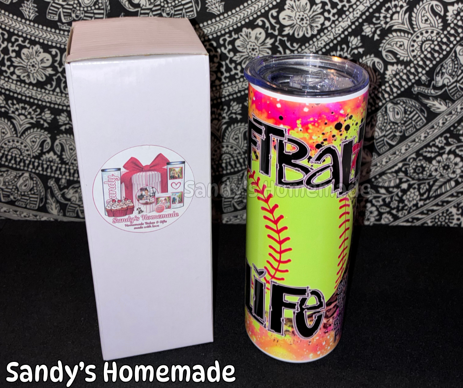 Softball life - 20 oz tumbler