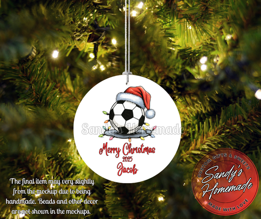 Personalized Sport Christmas Ornaments