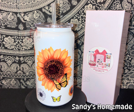 Sunflower 16 oz tumbler