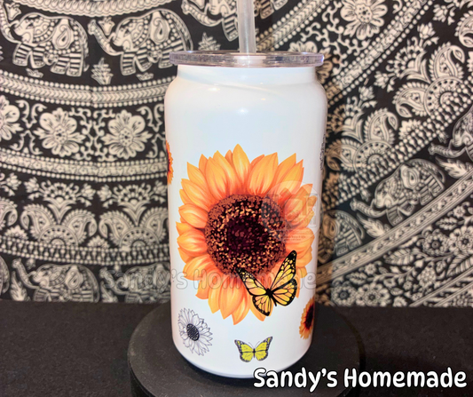 Sunflower 16 oz tumbler