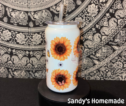 Sunflower 16 oz tumbler