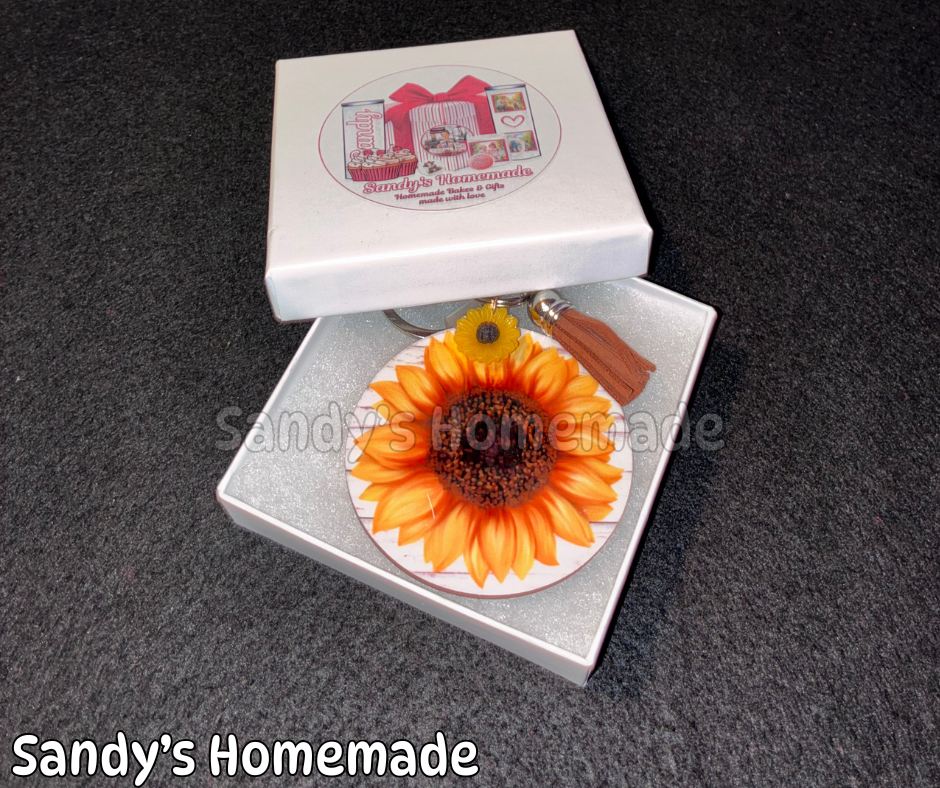 Sunflower keychain