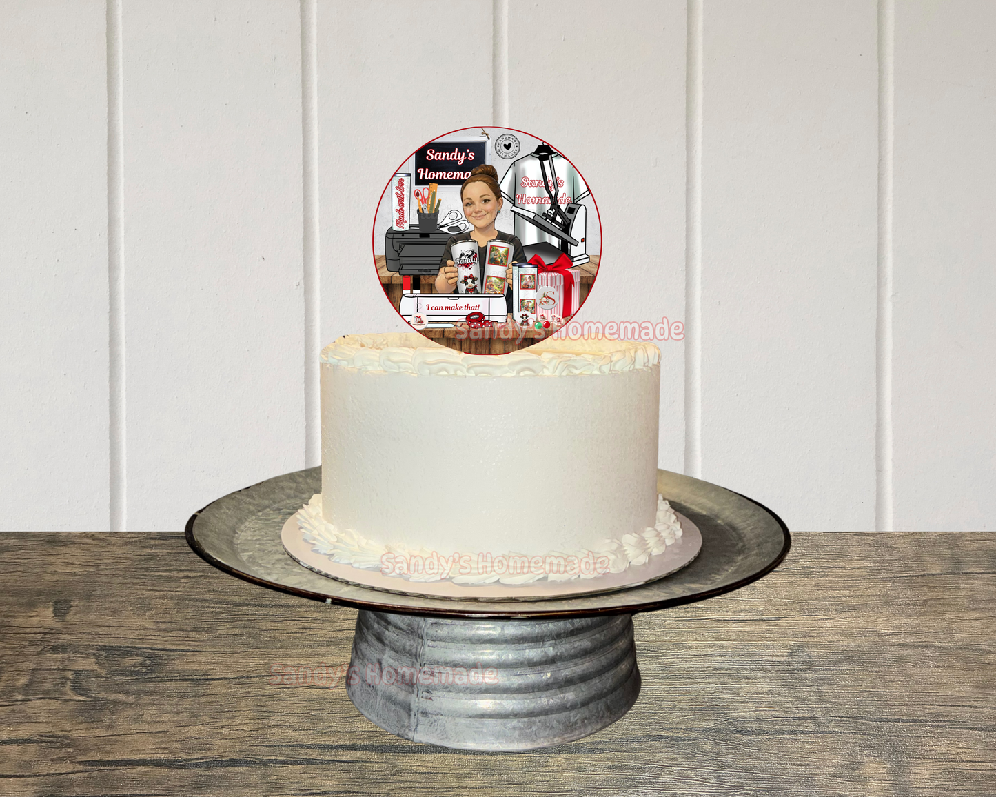 #8: Custom Acrylic Cake Topper